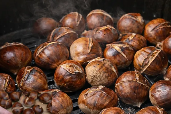 Castañas asadas en freidora de aire (airfryer)